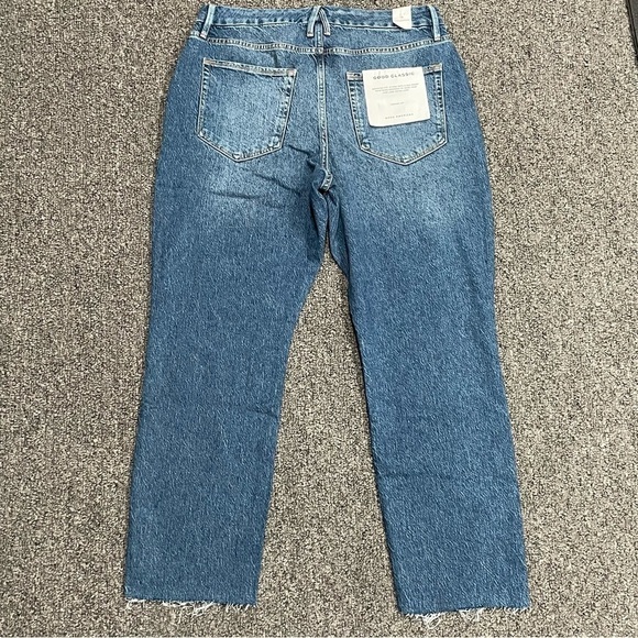 Good‎ American Good Classic Raw Hem High Rise Slim Comfort Stretch Denim Size 15 - Picture 6 of 12